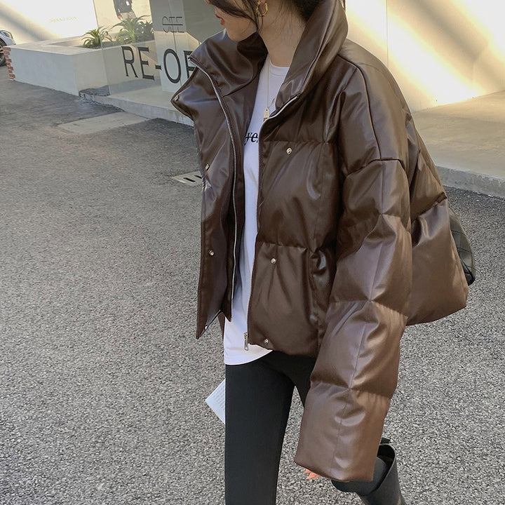 Women Stylish Cropped Down Jacket Mune Fashion