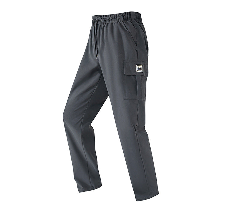 Men's cargo pants with elastic waistband and practical pockets Mune Fashion