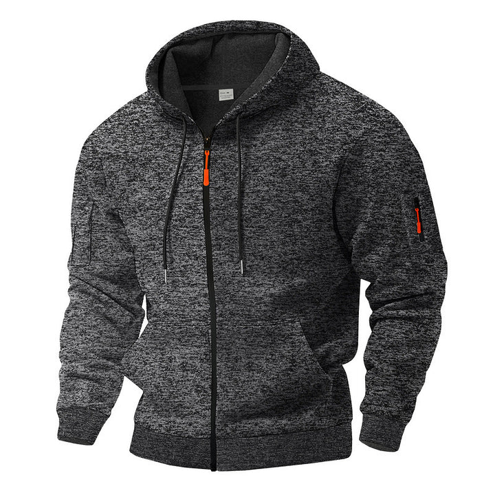 Men's hooded jacket with full zip and thermal lining Mune Fashion