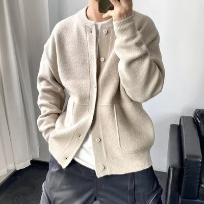 Men's Casual Cardigan with Button Placket Mune Fashion