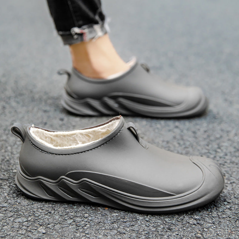 Men's insulated waterproof slip-on clogs with thermal lining and profiled outdoor outsole Mune Fashion