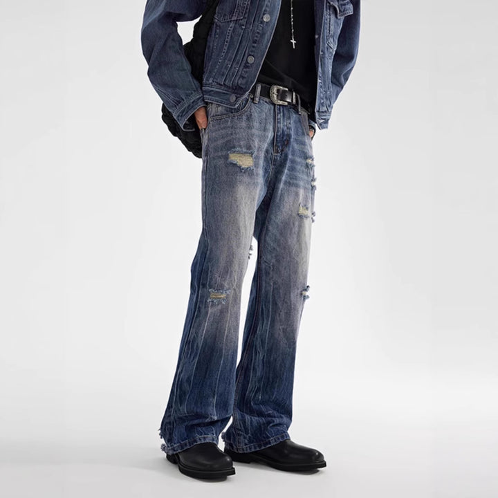 Women's Destroyed Baggy Jeans Mune Fashion