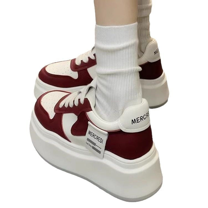 Women's Platform Sneaker with Airy Mesh Upper and Comfortable Cushioning Mune Fashion