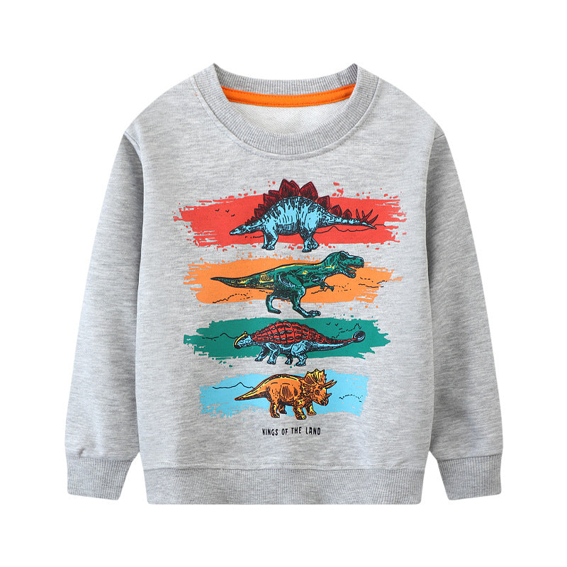 Boys sweatshirt with vibrant dinosaur motif Mune Fashion
