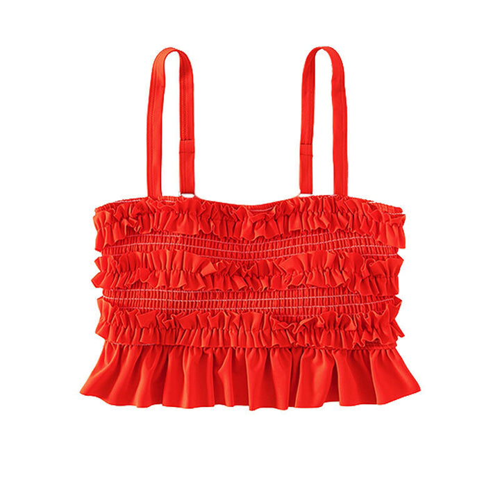 Ladies Ruffled Bikini Bottom with Elastic Waistband Mune Fashion
