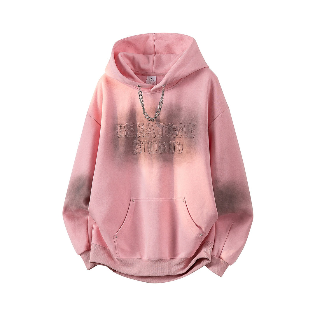 Unisex Oversize Hoodie with handwritten graphic print, kangaroo pocket & ribbed hem Mune Fashion