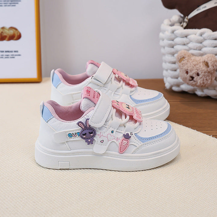 Women children's sneaker with cute appliqués and practical Velcro closure Mune Fashion