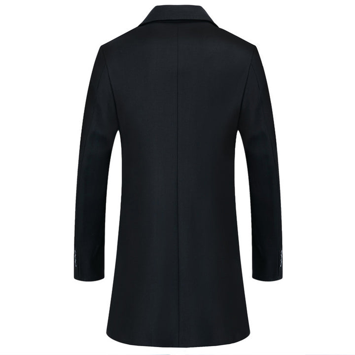 Men's Modern Business Coat with Light Thermal Lining and Straight Cut Mune Fashion