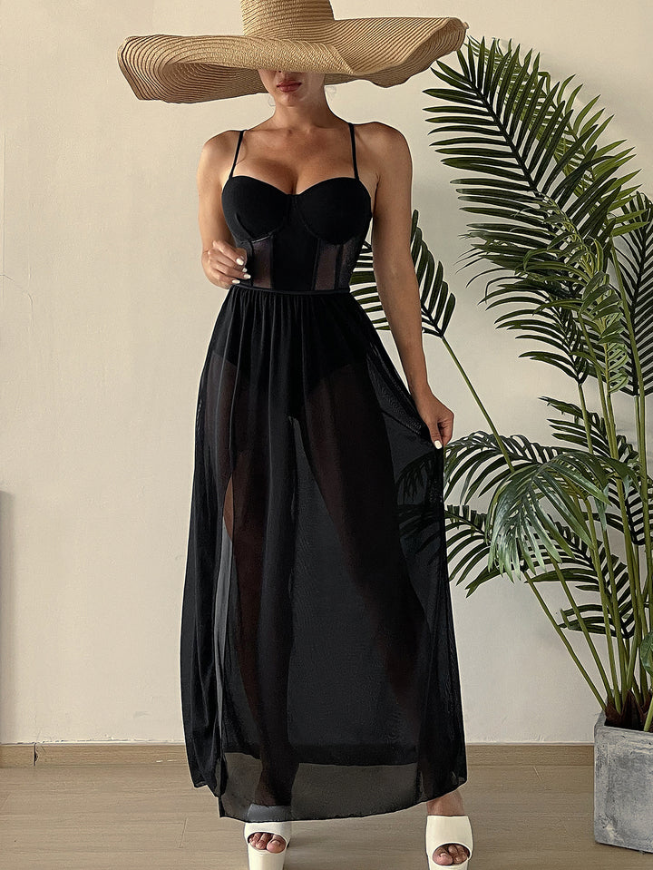 Women Transparent Summer Dress Mune Fashion