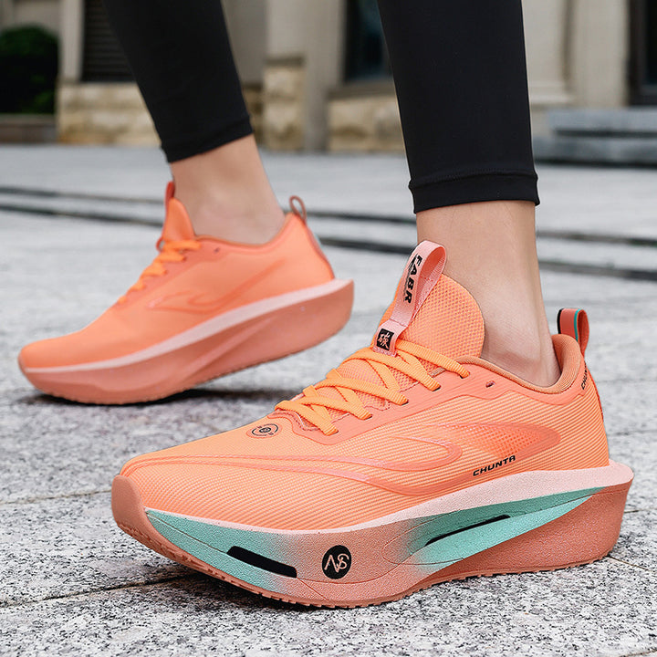 Unisex flowing Race Performance sneakers with high-profile reactive foam midsole and seamless lightweight knit upper Mune Fashion