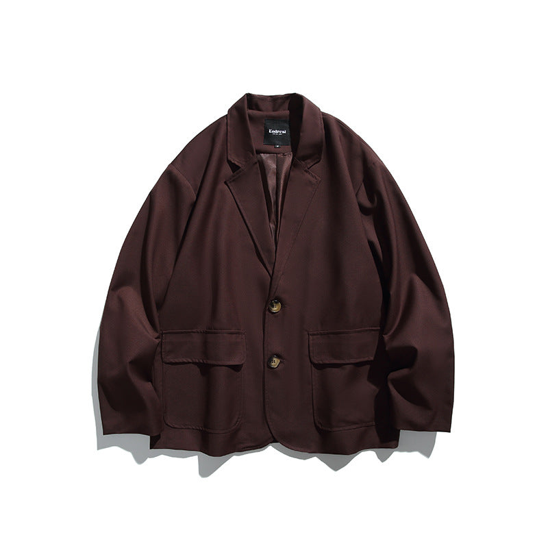 Men's Oversize Blazer in Boxy Cut with Flap Pockets and Light Padding Mune Fashion