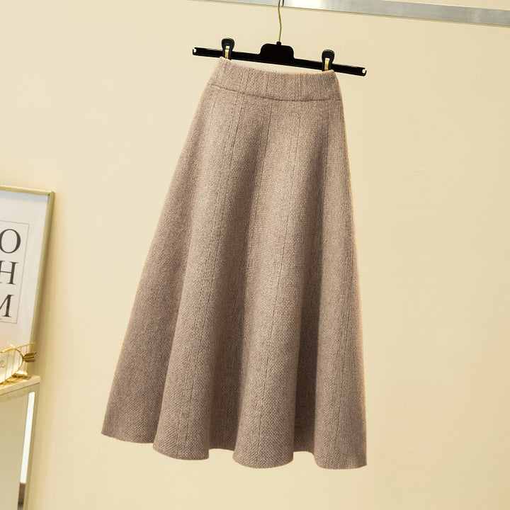 Ladies Elegant, Flowing Midi Skirt Mune Fashion