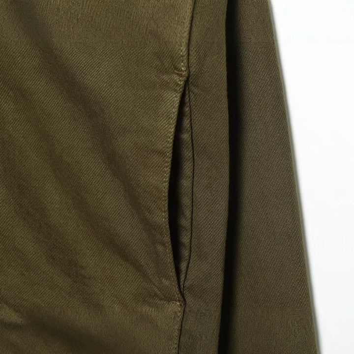 Women's Short Military-inspired Jacket with Stand Collar, Decorative Button Plackets and Full Zip Mune Fashion