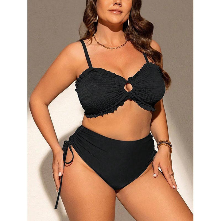Women's bandeau bikini set with ruffles and adjustable briefs Mune Fashion