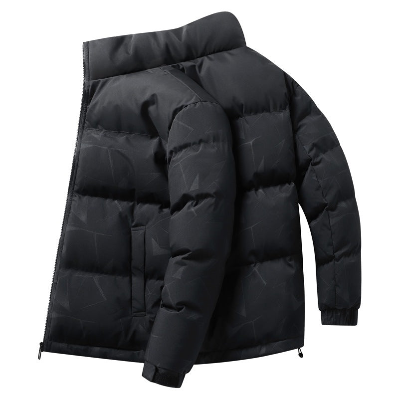 Men's padded quilted jacket with high thermal performance, water-repellent surface, and elastic cuffs Mune Fashion
