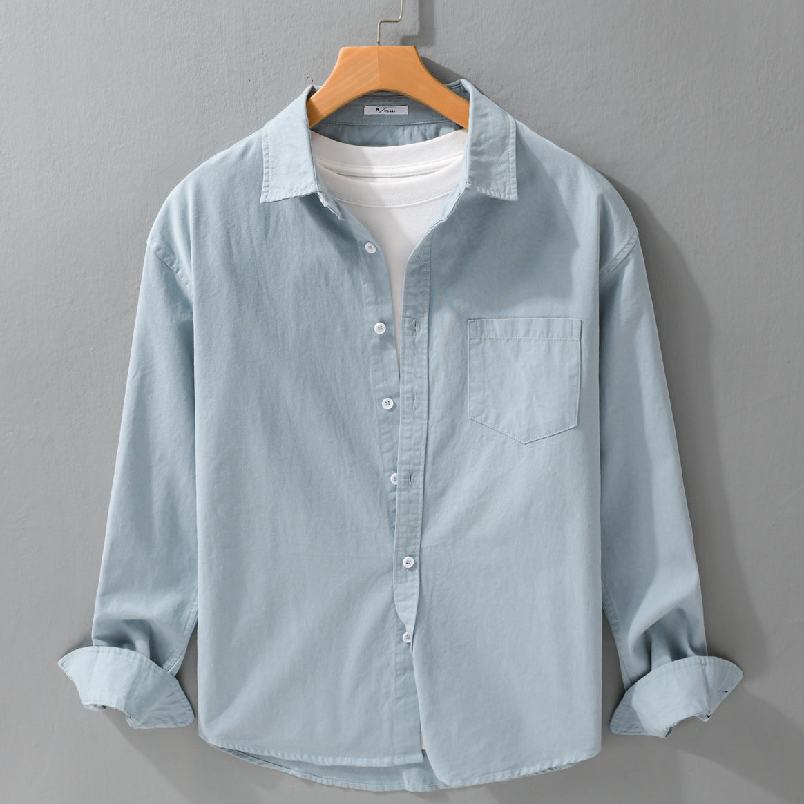 Men's Casual Layering Shirt in Overshirt Style with Soft Cotton Feel and Chest Pocket Mune Fashion