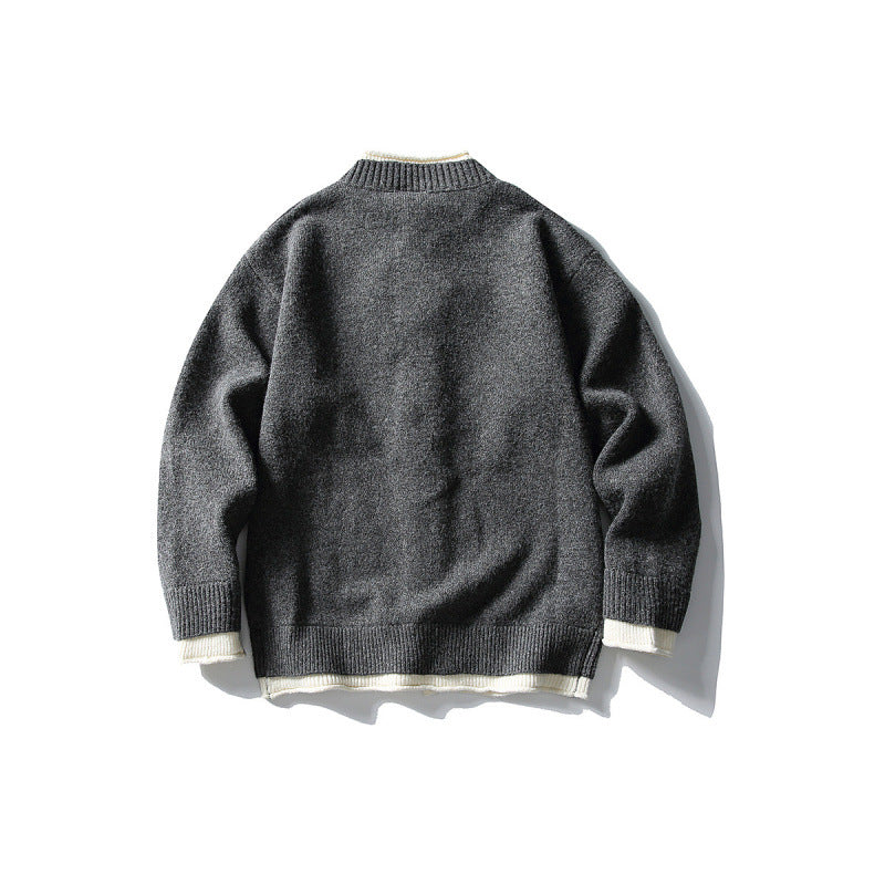 Unisex Boxy Cardigan with contrasting edges and ribbed finishes Mune Fashion