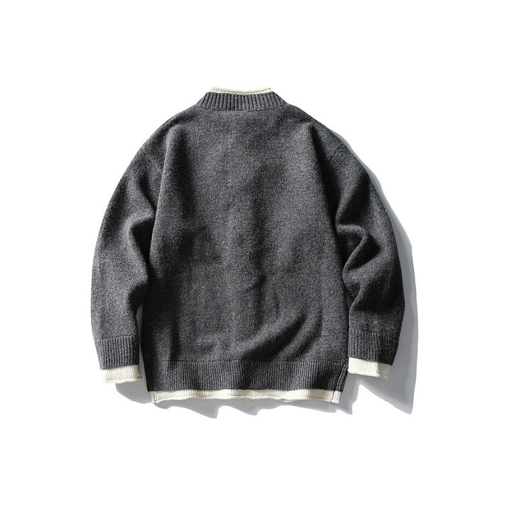 Unisex Boxy Cardigan with contrasting edges and ribbed finishes Mune Fashion