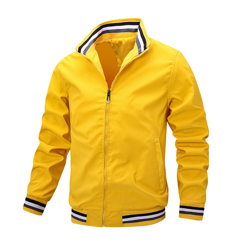 Men's sporty transitional jacket with contrasting accents Mune Fashion