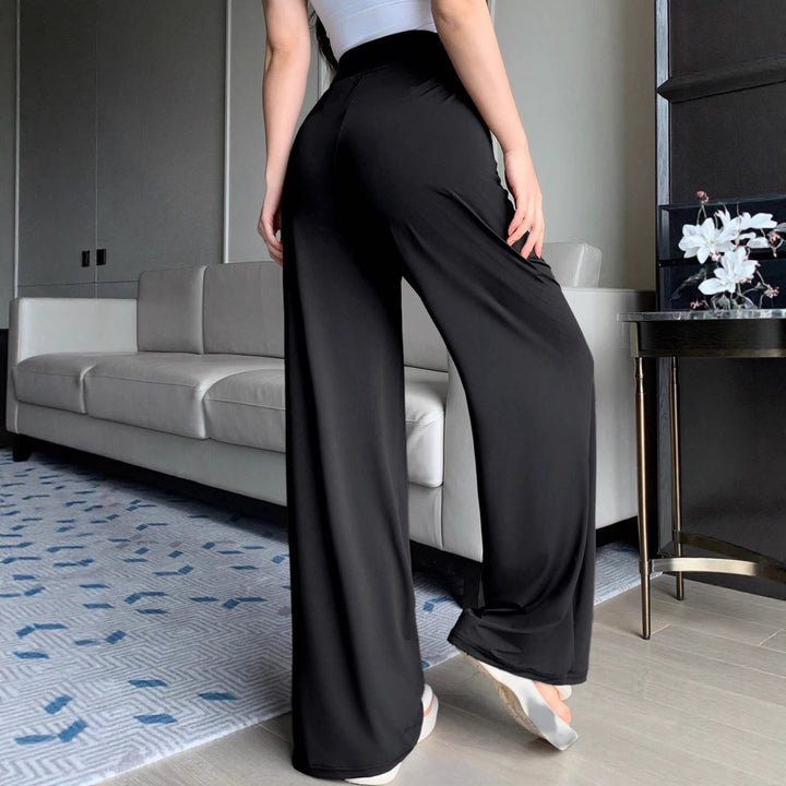 Women's Palazzo Pants with High Waist and Wide Leg Mune Fashion