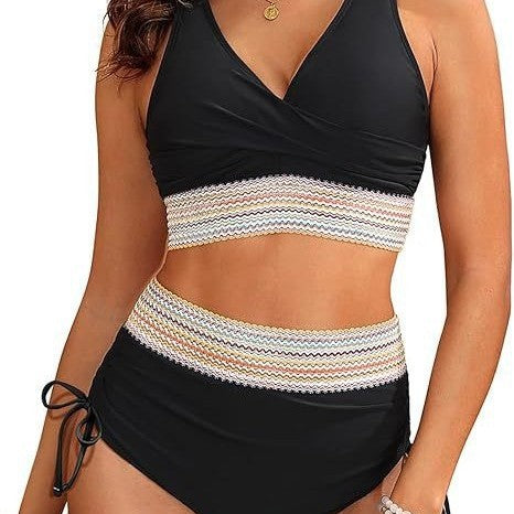 Women's bikini set with wrap top and adjustable waistband Mune Fashion