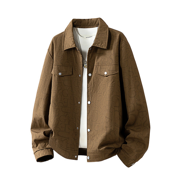 Men's Embossed Overshirt Jacket Mune Fashion