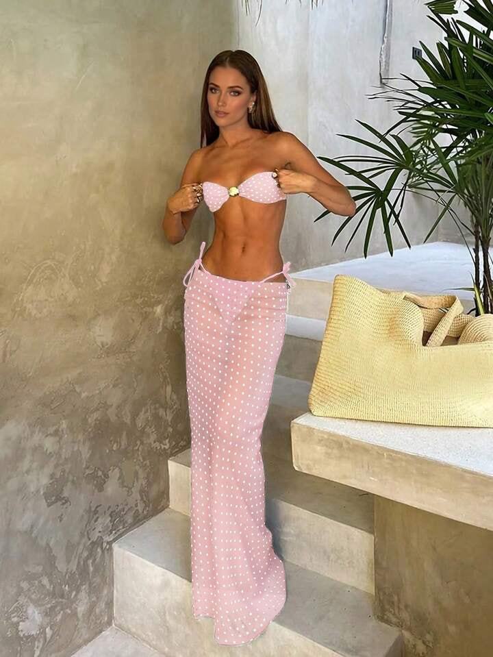 Women's bandeau bikini with fashionable cut Mune Fashion