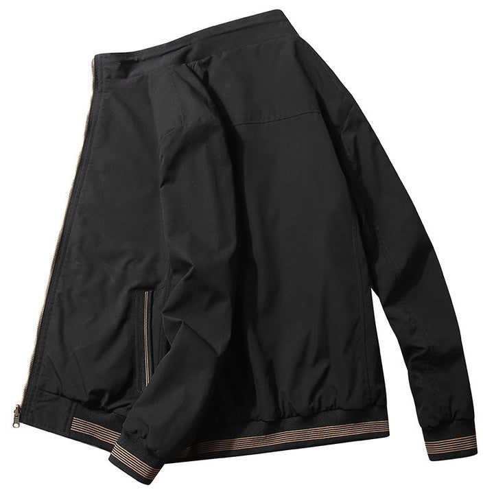Men's sporty bomber jacket with high collar and practical pockets Mune Fashion