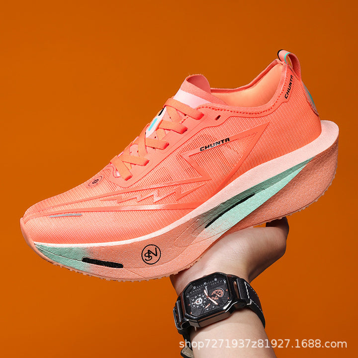 Unisex lightweight performance running shoe with cushioned platform sole and breathable mesh Mune Fashion