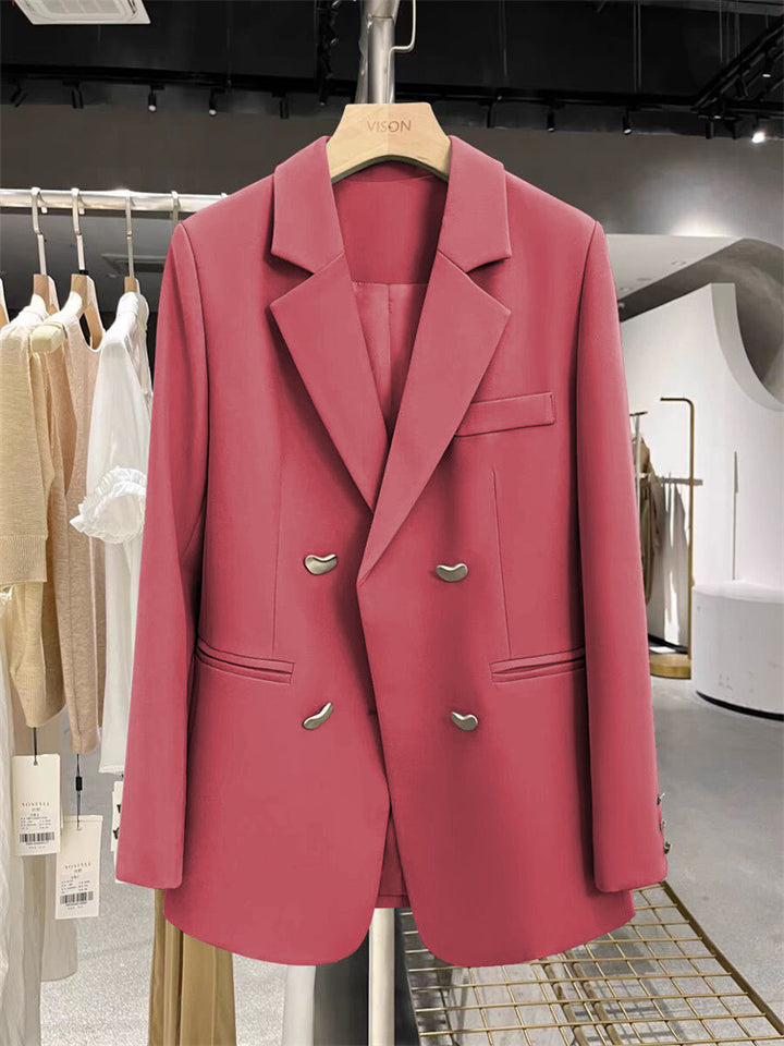 Women’s Stylish Double-Breasted Blazer Mune Fashion