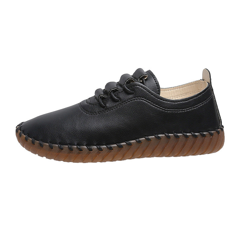 Women’s handcrafted comfort sneakers with elastic lacing and profiled rubber sole Mune Fashion