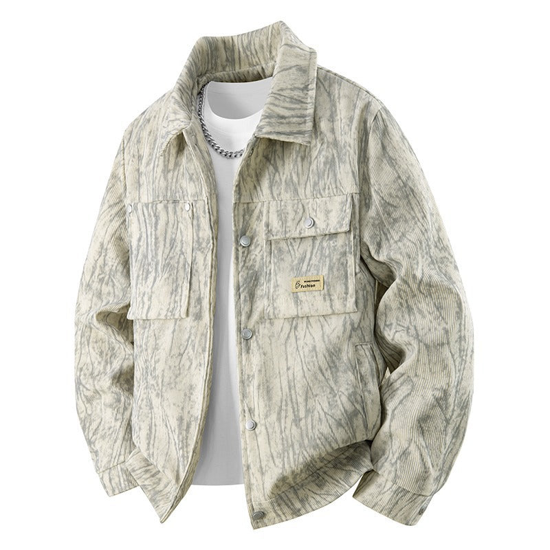 Men's cord jacket with practical pockets Mune Fashion