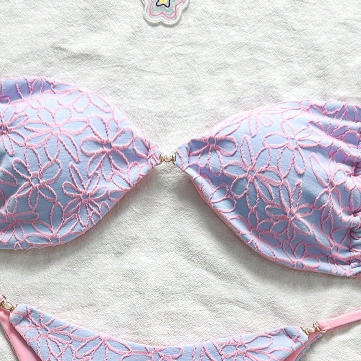 Ladies attractive floral pattern bikini Mune Fashion