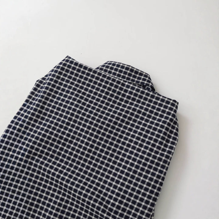 Women Oversize checked shirt with rounded hem Mune Fashion