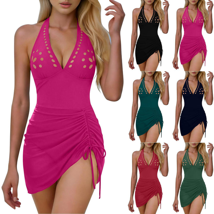 Ladies One-Piece Swimsuit with Sophisticated Cut-Out and Adjustable Back Strap System Mune Fashion