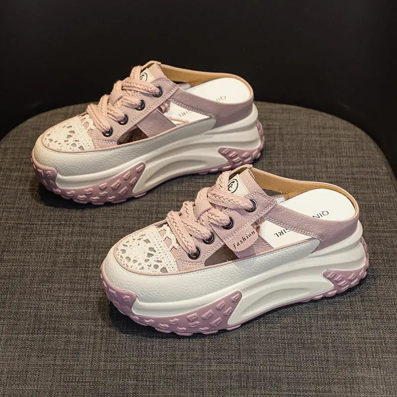 Women's sporty sneakers with open heels and non-slip sole Mune Fashion