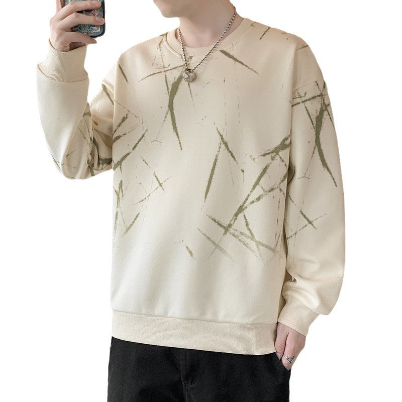Men's sweatshirt with abstract print, crew neck and relaxed fit Mune Fashion