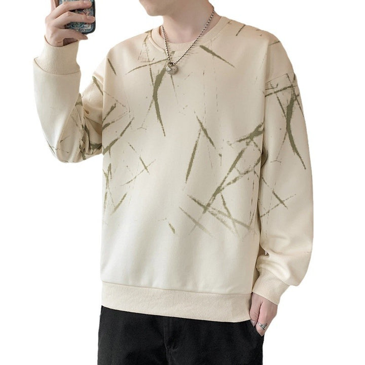 Men's sweatshirt with abstract print, crew neck and relaxed fit Mune Fashion