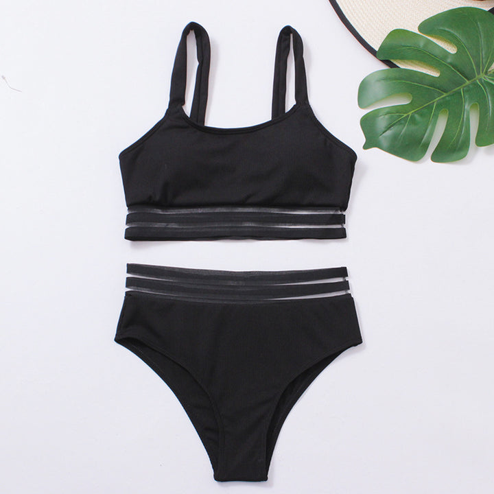 Women's Sporty Bikini Set with Fashionable Elastic Band Look Mune Fashion