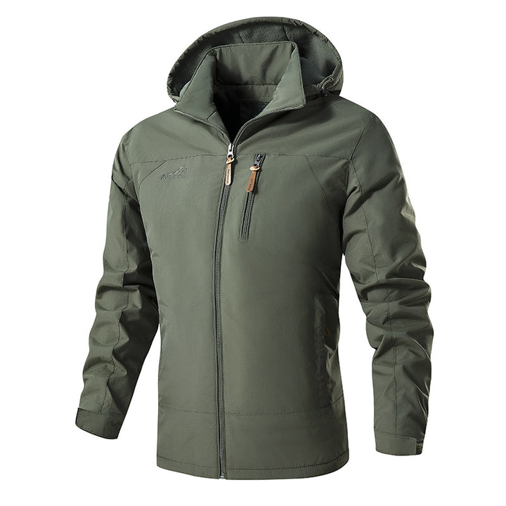 Men's Ultralight Softshell Hybrid Jacket with Adjustable Hood, Wind and Water Repellent Membrane Mune Fashion