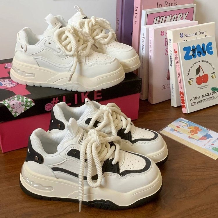 Ladies Trendy Chunky Sneakers with Sporty Design Mune Fashion