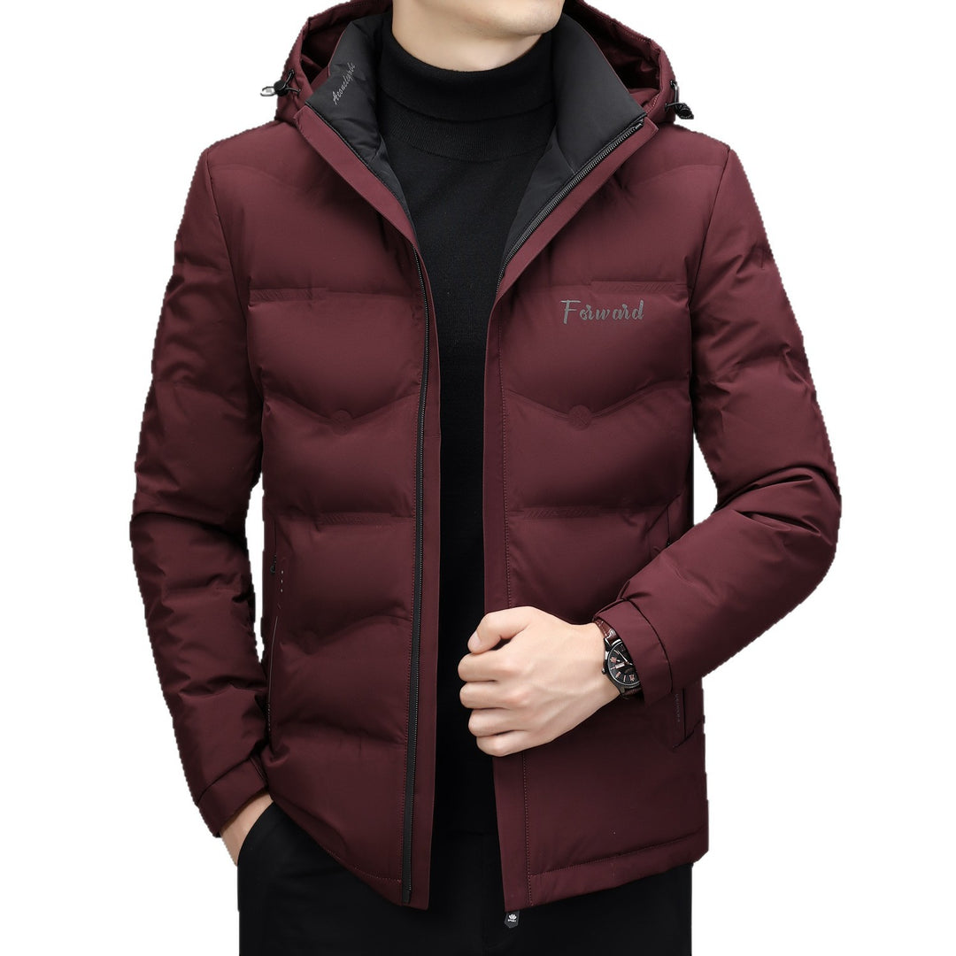 Men's quilted jacket with hood and slim thermal lining Mune Fashion