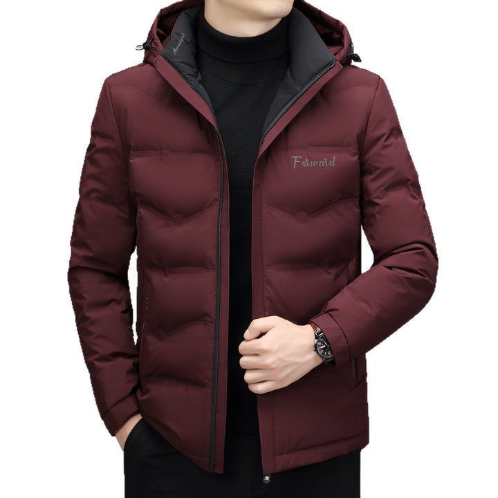Men's quilted jacket with hood and slim thermal lining Mune Fashion