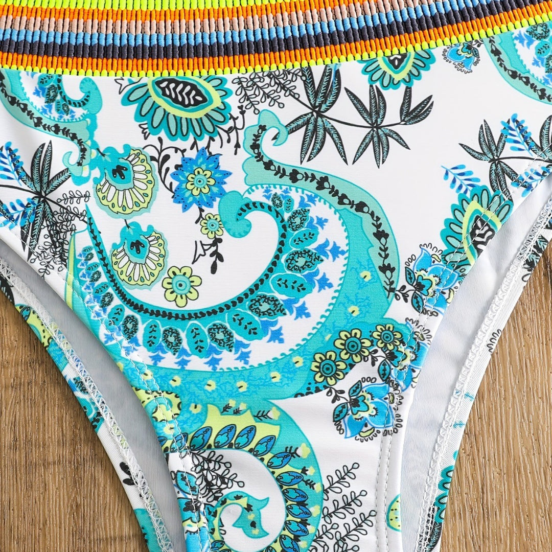 Ladies Bikini Set with fashionable ethnic design Mune Fashion