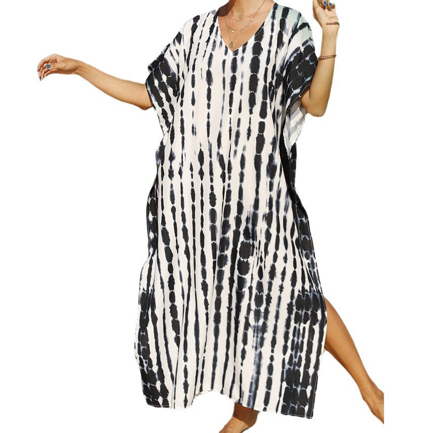 Women's airy beach kaftan with asymmetric cut Mune Fashion