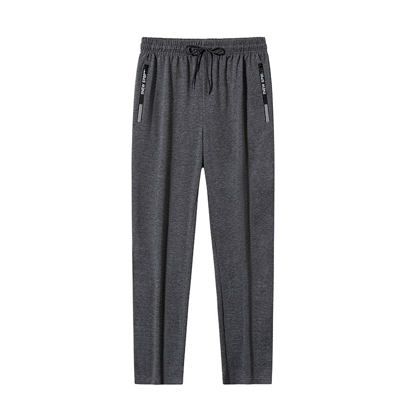 Men's sporty functional training pants with elastic drawstring, zip pockets & tapered leg Mune Fashion