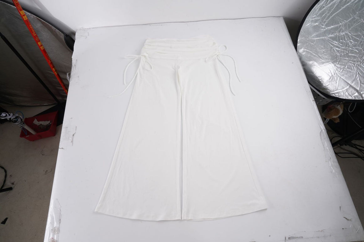 Women's Palazzo Lounge Pants with Gathered Cuff and Comfort Stretch Mune Fashion