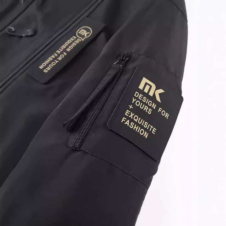 Men's hooded field jacket with camouflage mesh lining and water-repellent utility outer layer Mune Fashion