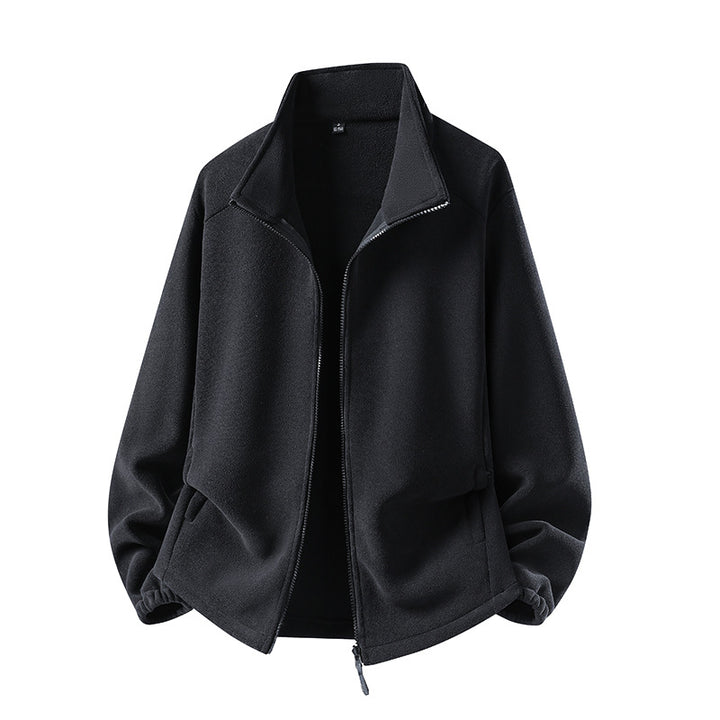 Women's fleece jacket with stand-up collar, full-length zipper, and thermal insulation Mune Fashion