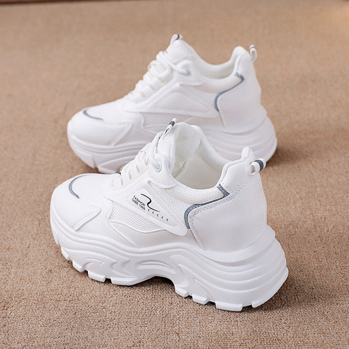 Women's Chunky Sneakers with breathable surface texture and cushioning comfort Mune Fashion
